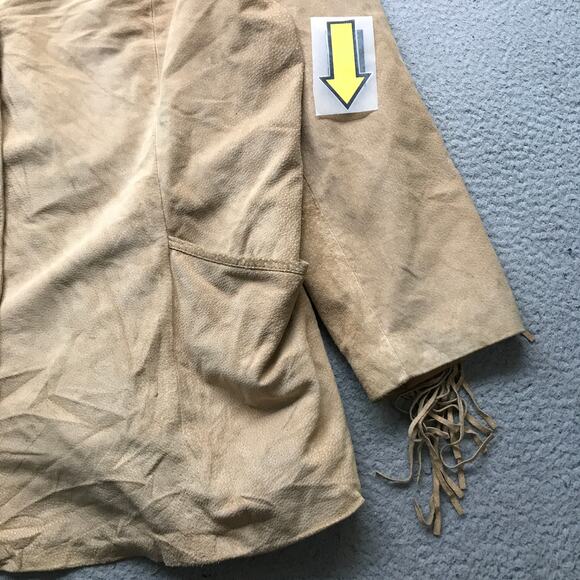 Vintage Gallery Woman Western Tasseled Suede Leather Fringe Jacket Womens 3X - Picture 8 of 14